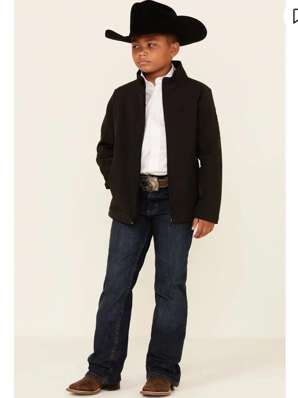 Cinch Boys' Bonded Jacket Black Size XS